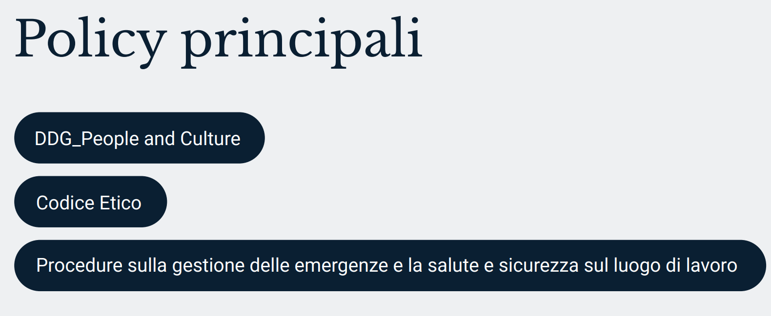Politiche Forza lavoro propria